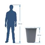 Kolorr Space Saving Laundry Bag with Lid & Cutout Handles (Bluish Grey) 